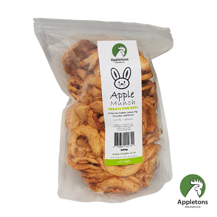 Healthy rabbit nibbles. Apple Munch 500g Appletons