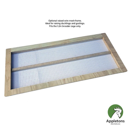 Optional raised wire mesh frame for 1.2m brooder cage