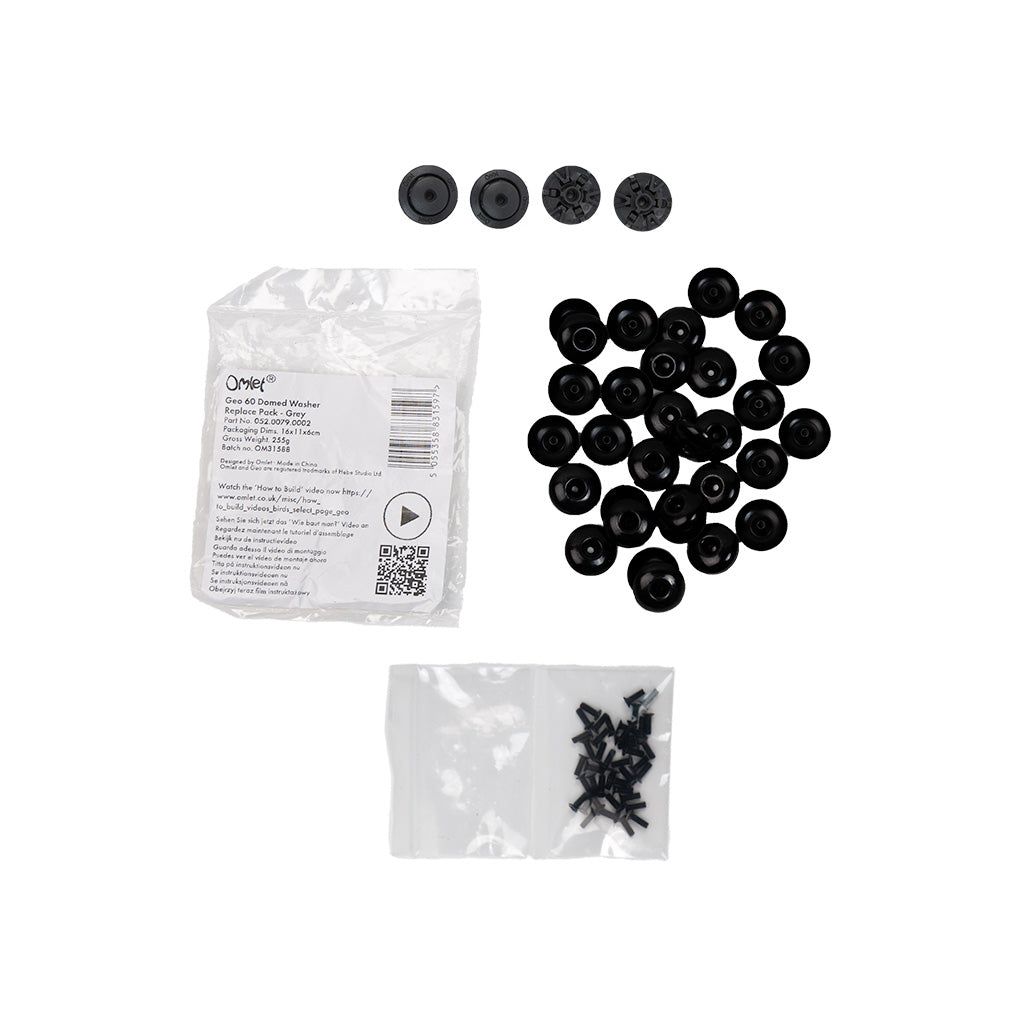 Node Washer Replacement Pack - Grey | Geo Bird Cage
