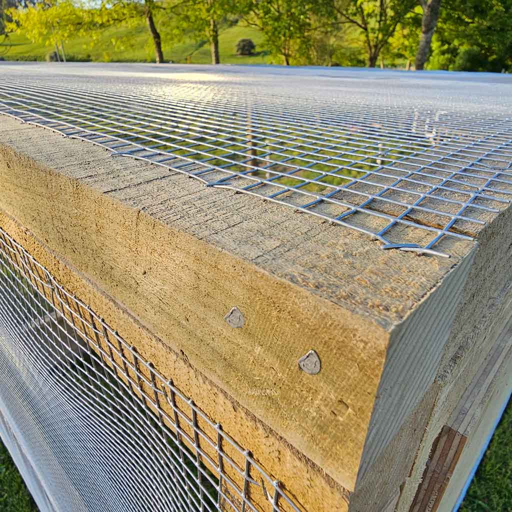 Roof detail of Appletons Freestanding Timber Walk-In Poultry Run