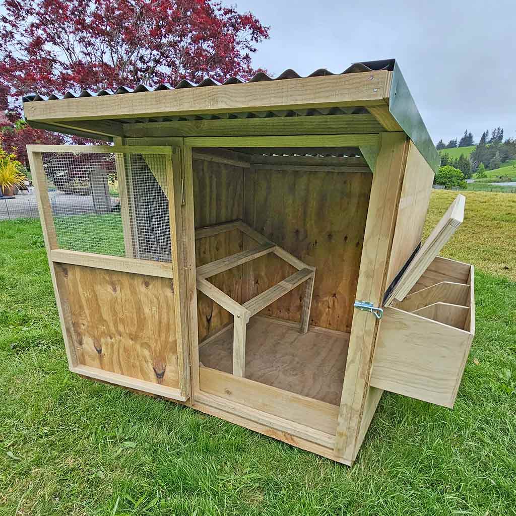 Appletons Timber Cubby Hen House two-tier roost easy access to nest boxes