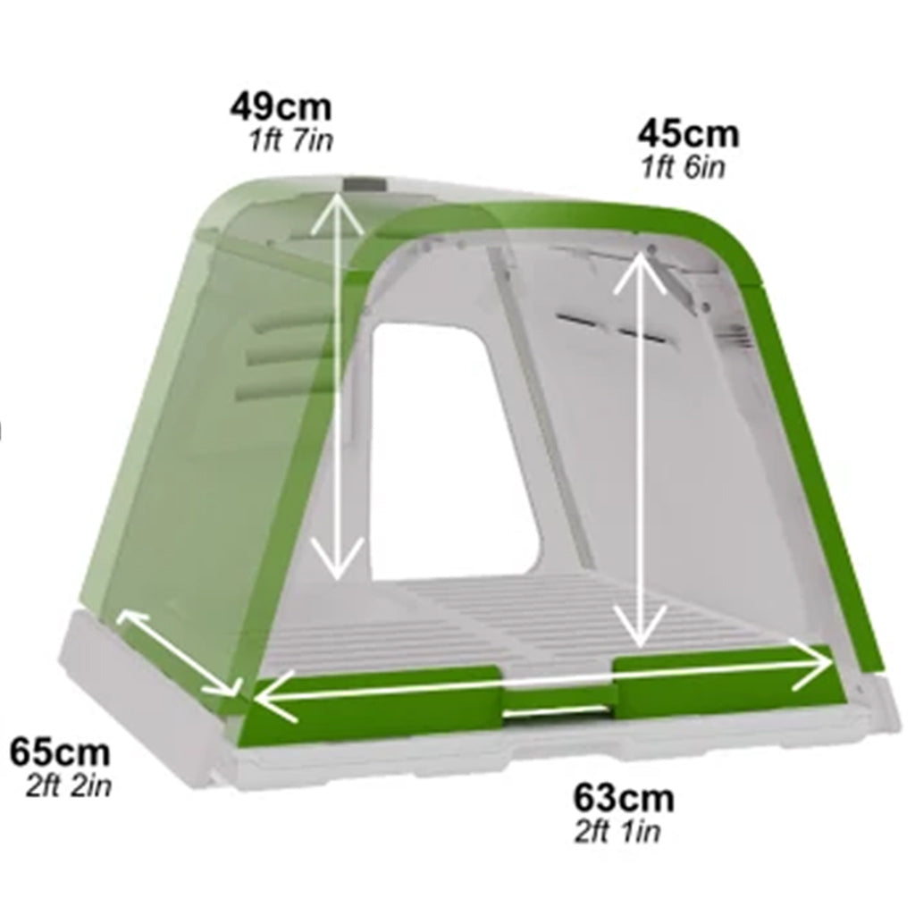 Dimensions for the Omlet Eglu Go House