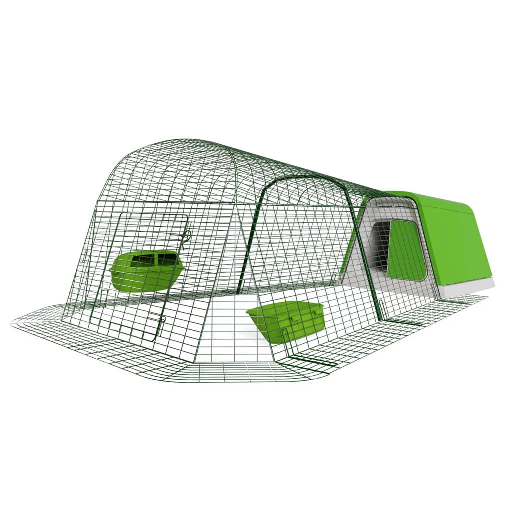 Green Eglu Go Chicken Coop with 2m Run