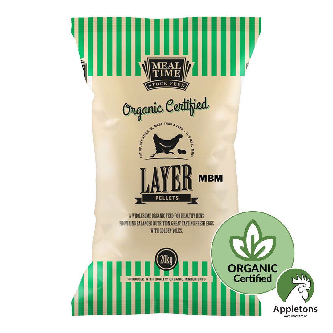 Denver Meal Time organic certified layer MBM pellets