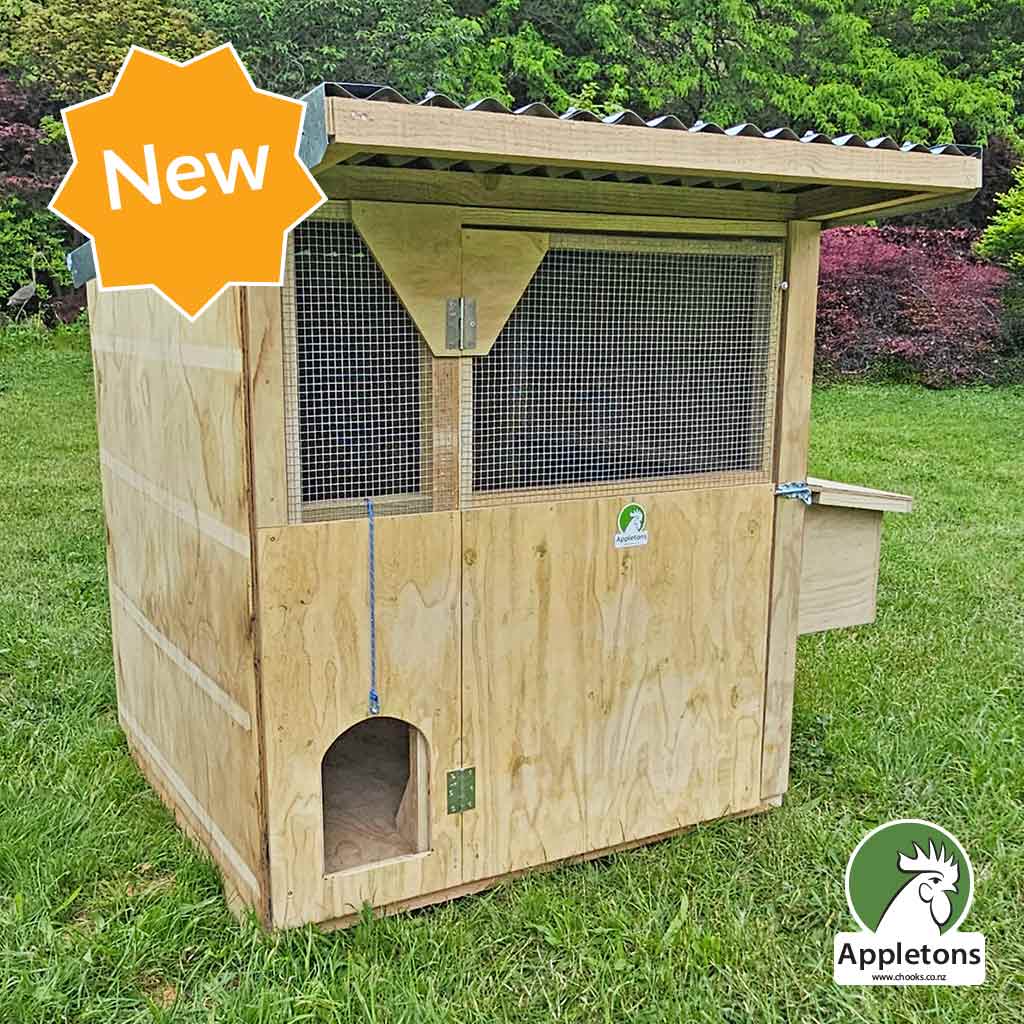 New from Appletons, Timber Cubby Hen House with galvanised iron roof