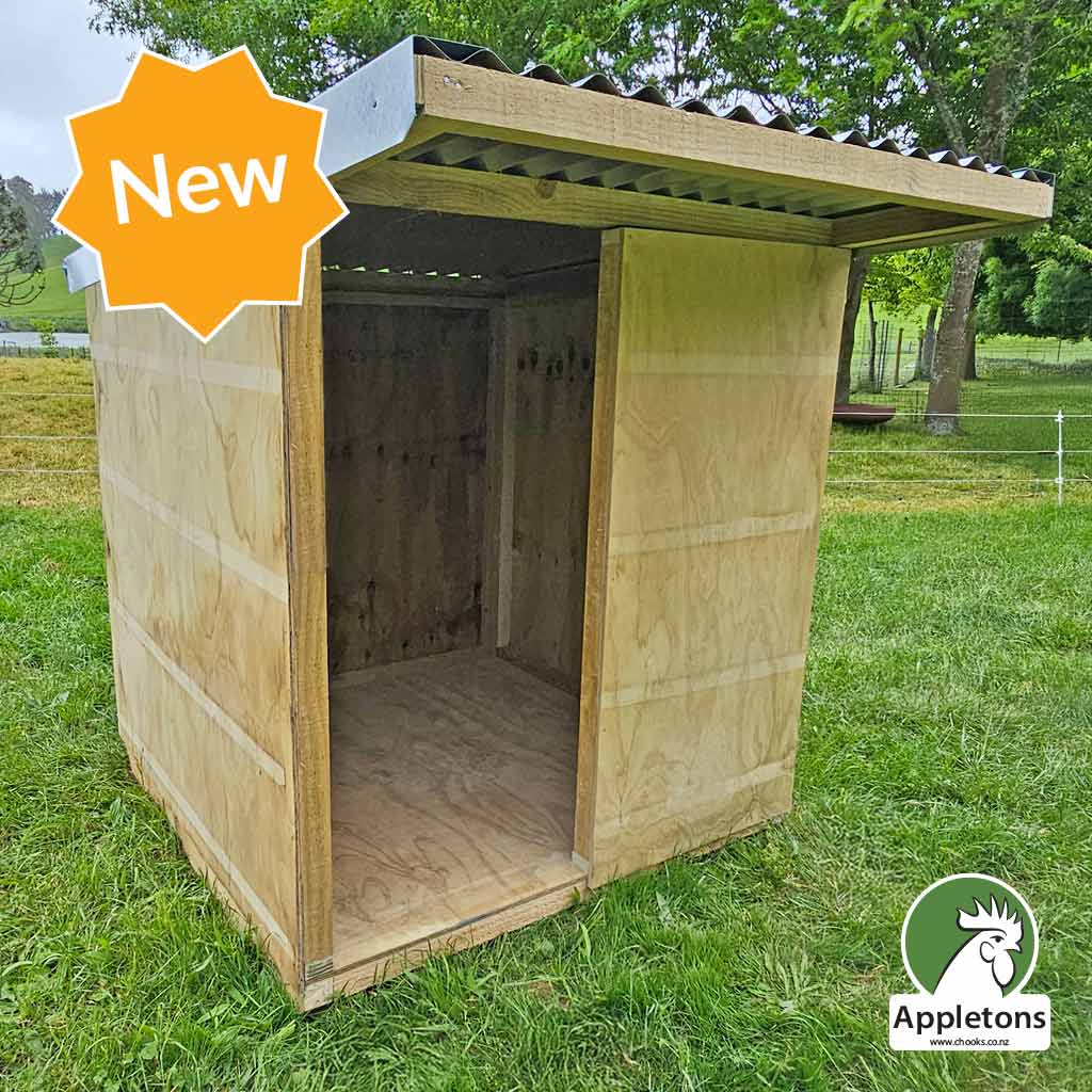 New from Appletons, Timber Mini Animal Shelter with galvanised iron roof