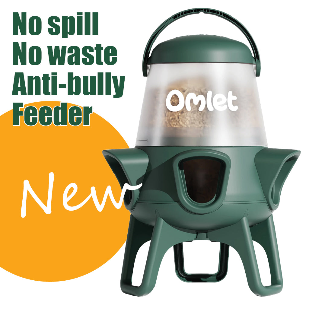 Omlet no spill no waste anti bully chicken feeder 5kg