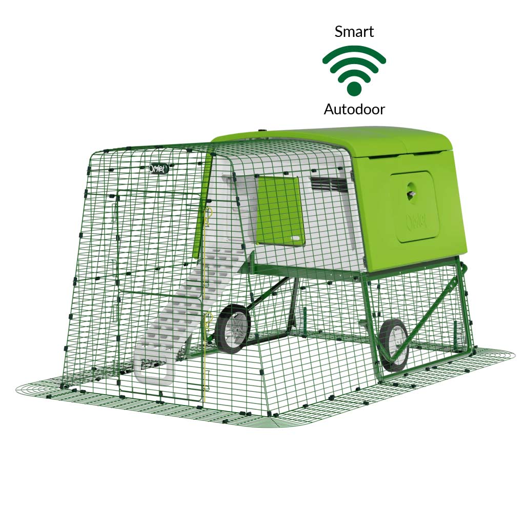 Eglu Cube Chicken Coop 2m run with wheels and SMART autodoor