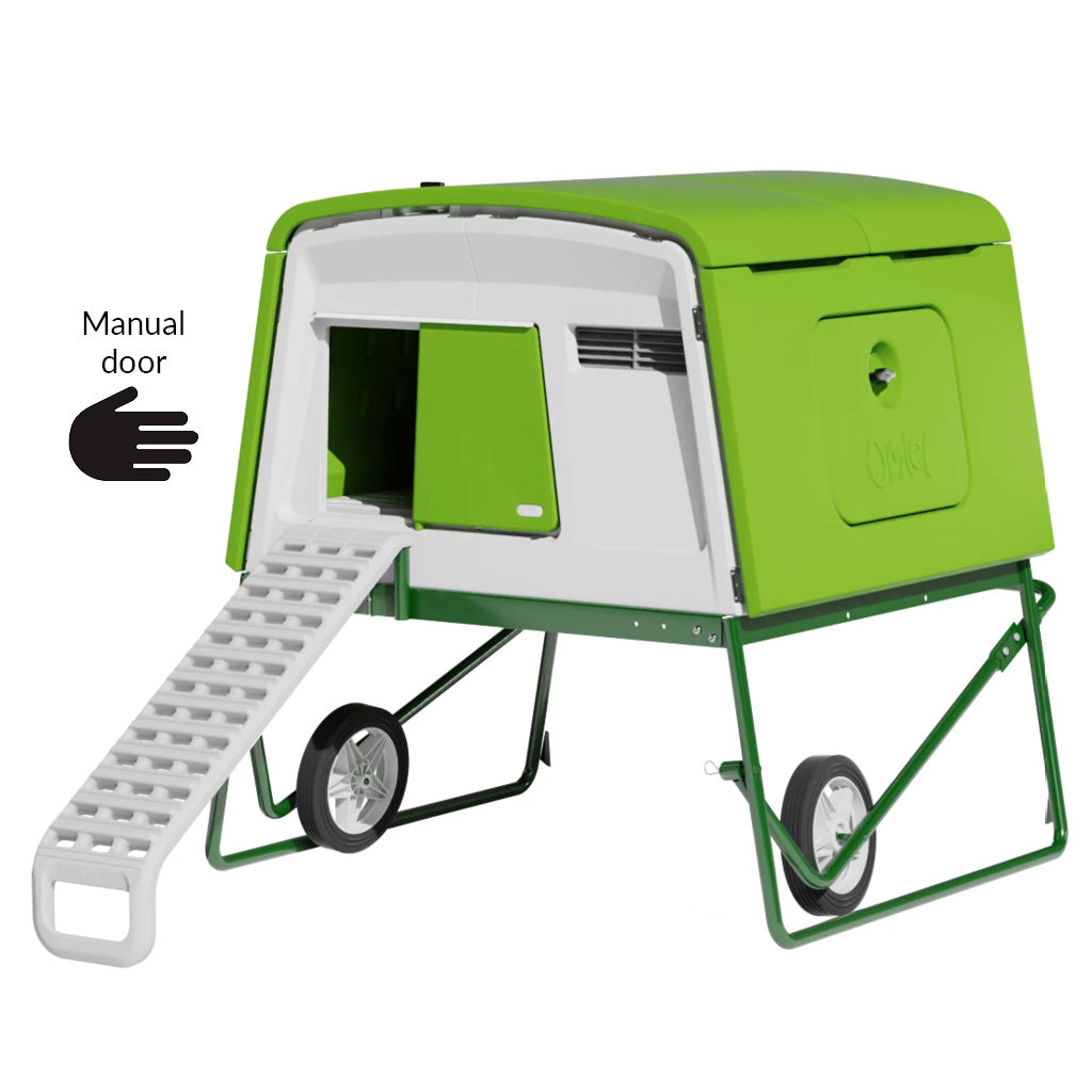 Eglu Cube House with frame and ladder and manual door plus wheels