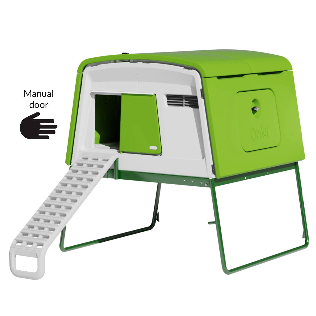 Eglu Cube House with frame and ladder and manual door