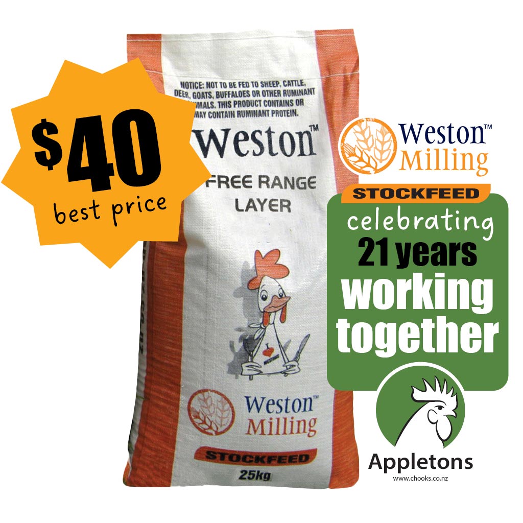 Weston Free Range Layer 25kg