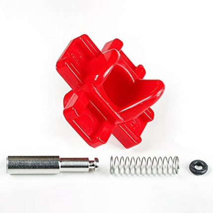 Horizontal (side mount) nipple drinker - Single (Red)