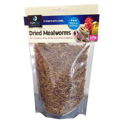 125 gram Dried Mealworms | Topflite