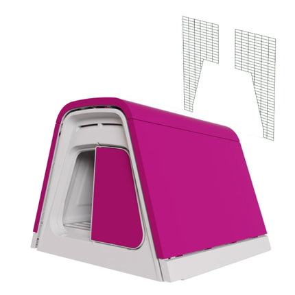 Purple Eglu Go House + Connection Kit - included with this purchase is the connector panel required to join the house to the Catio