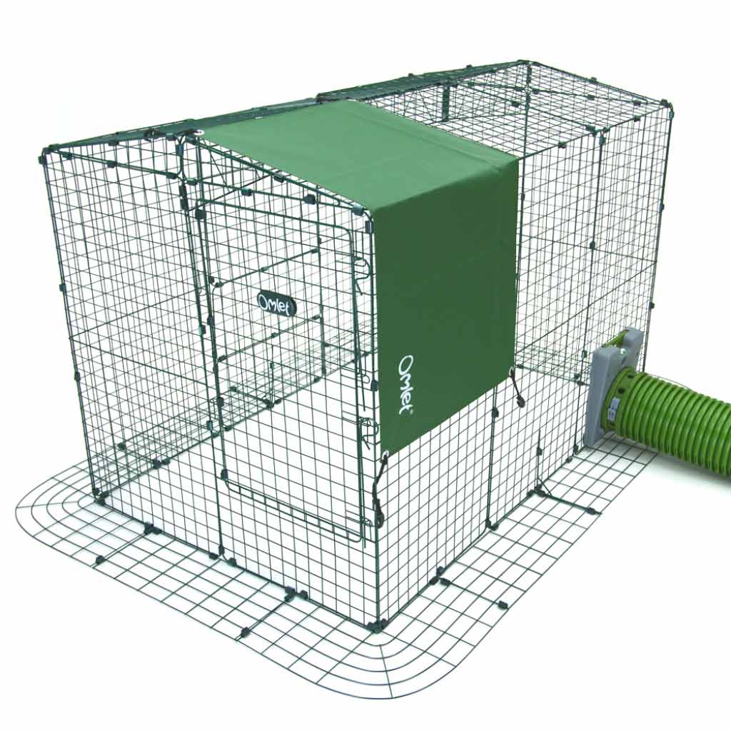 Zippi Heavy Duty Run Cover size small - The cover can be positioned anywhere on a Zippi Run