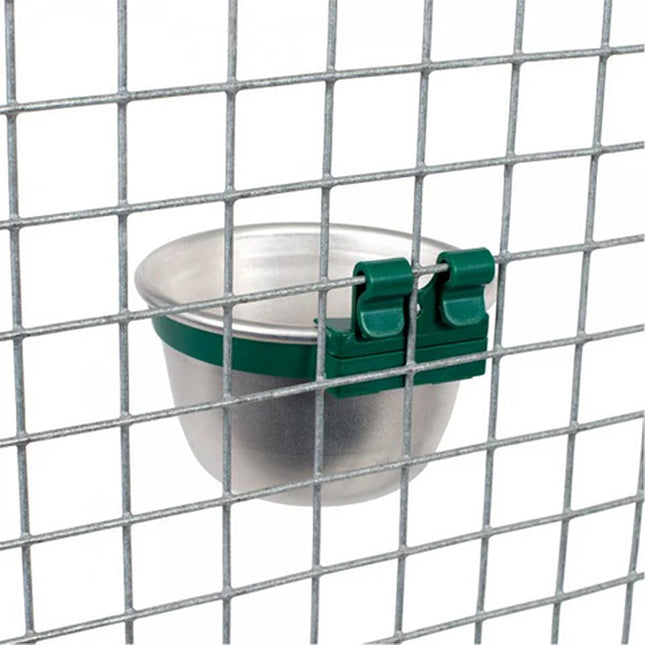 100mm Aluminium Feeder or Drinker Bowl with mounting kit