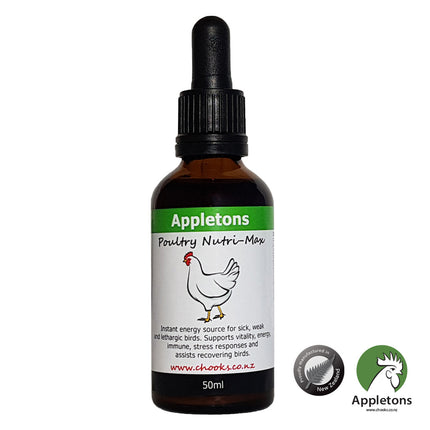 Appletons Poultry Nutri-Max with Fenugreek and Kelp 50ml