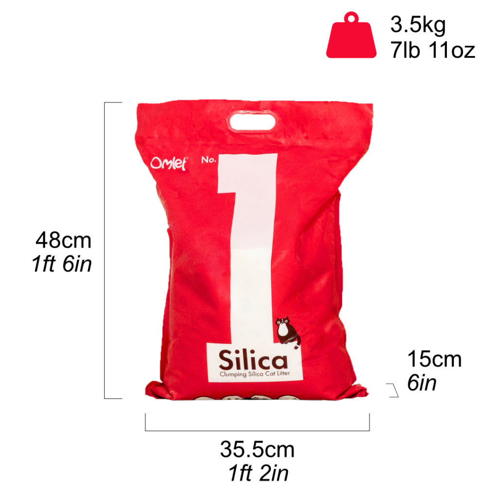 Omlet Cat Litter No. 1  Silica dimensions