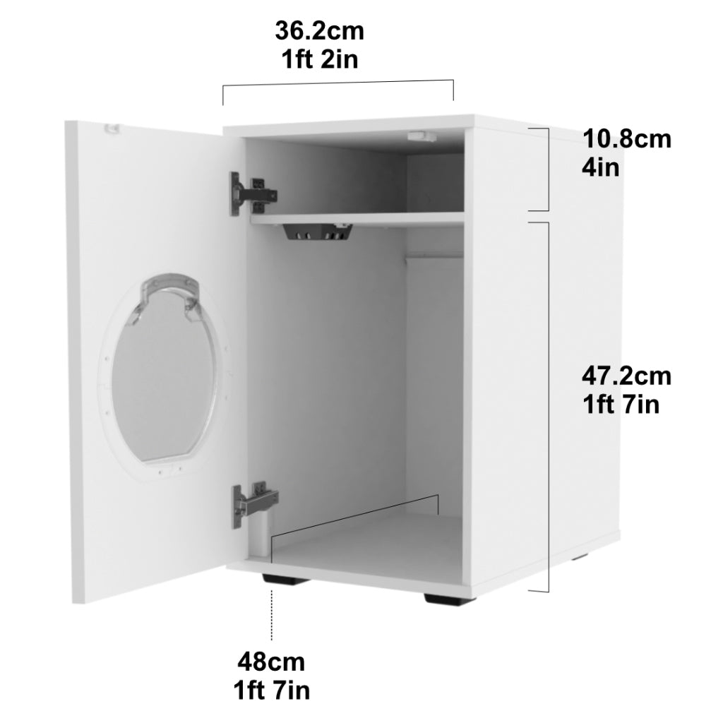 Maya Walk In Cat Litter Box | Enclosed with Storage