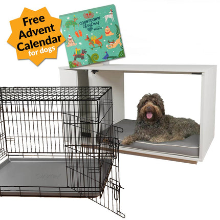 Fido Nook dog house with 2-in-1 bed and crate promotion