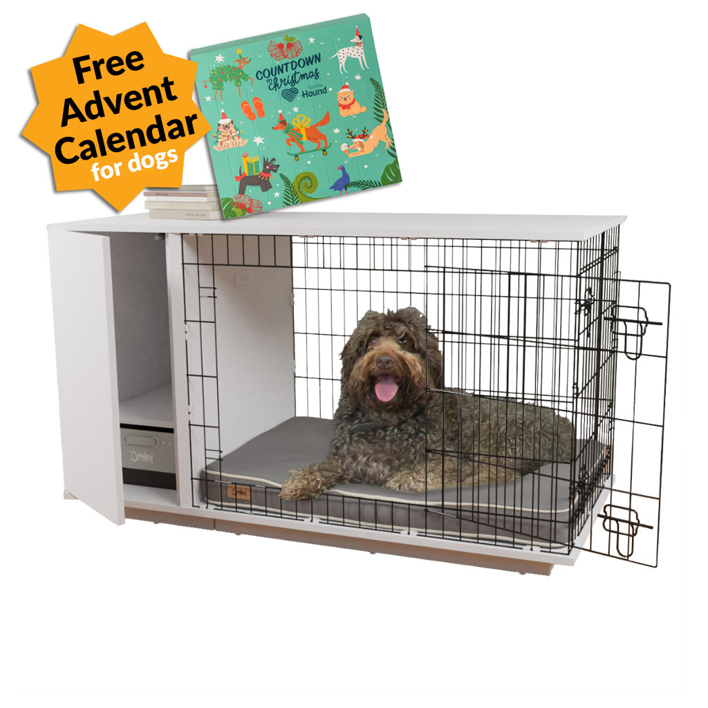 Fido Studio dog crate furniture promotion