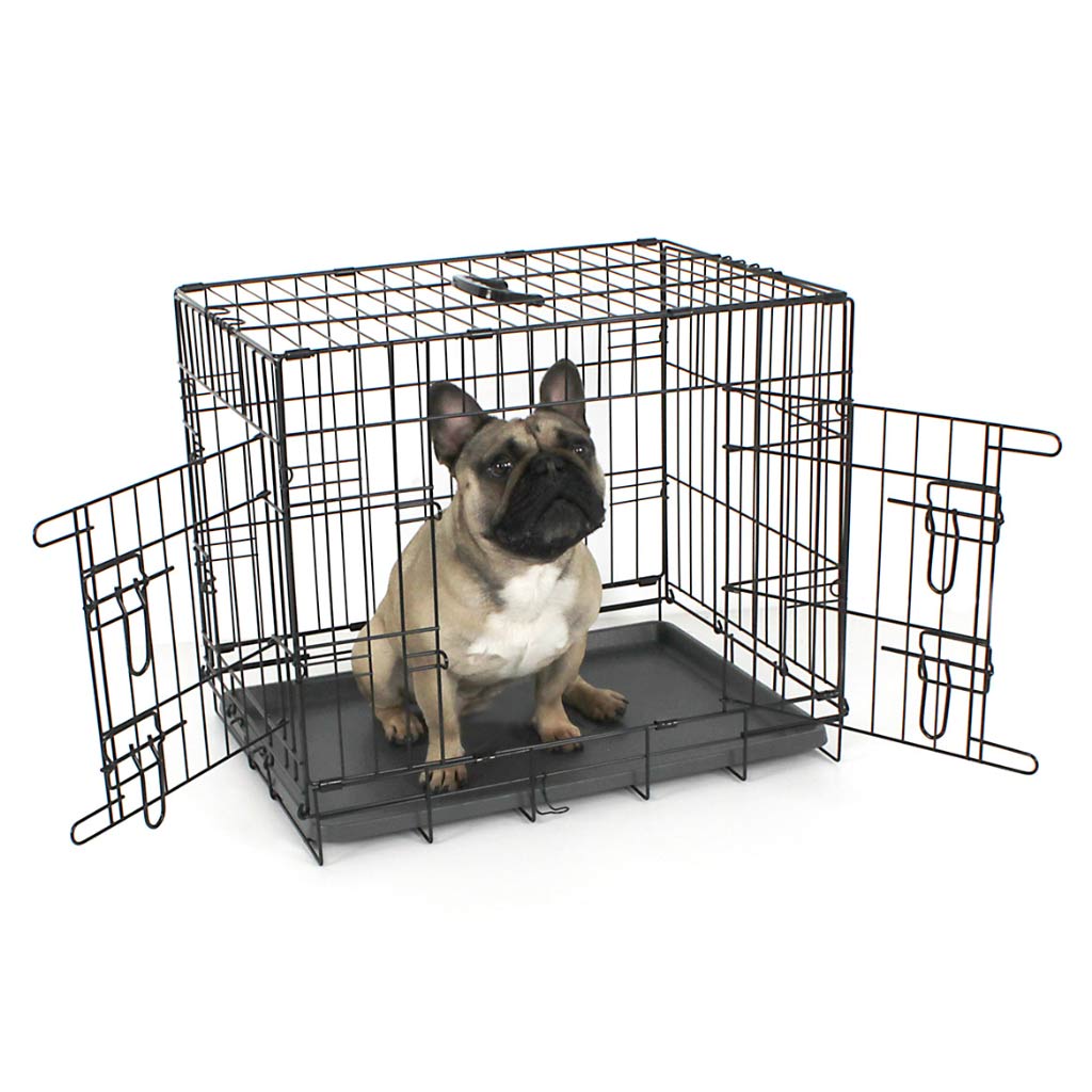 Fido Classic Crate | Folding, Twin Door Dog Crate 24