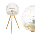 WHITE wire with CREAM base