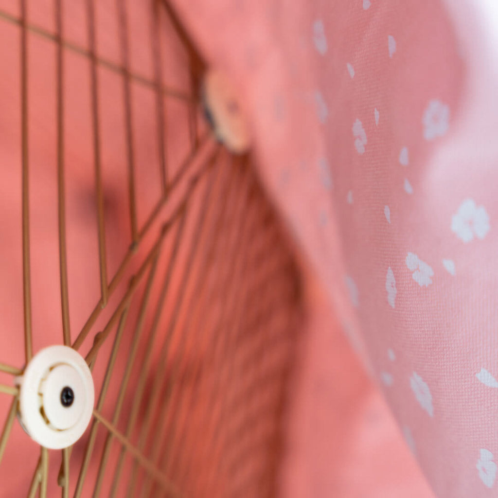Geo Bird Cage Cover Blossom Pink