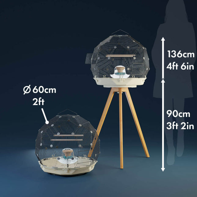 Geo Bird Cage Stand | Full Height