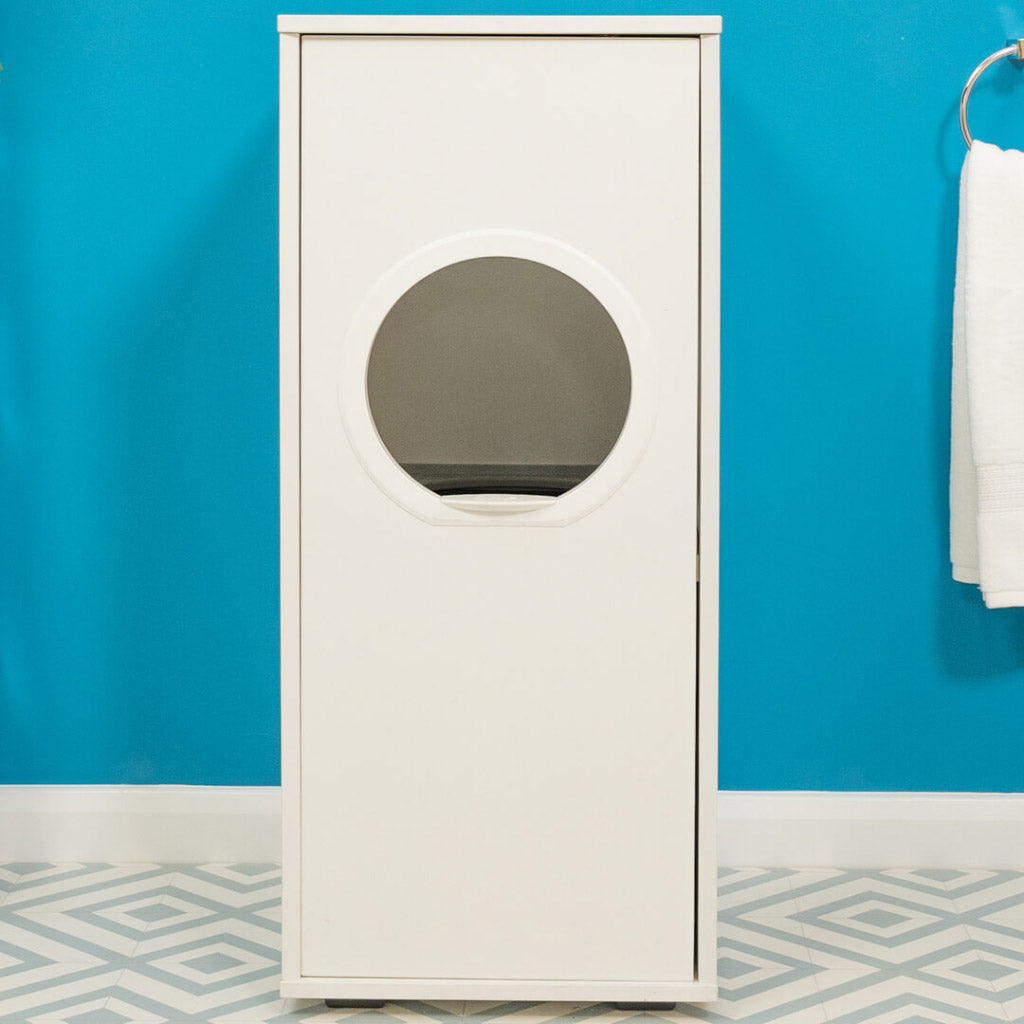 Maya Top Entry Cat Litter Box | Jump in with Storage