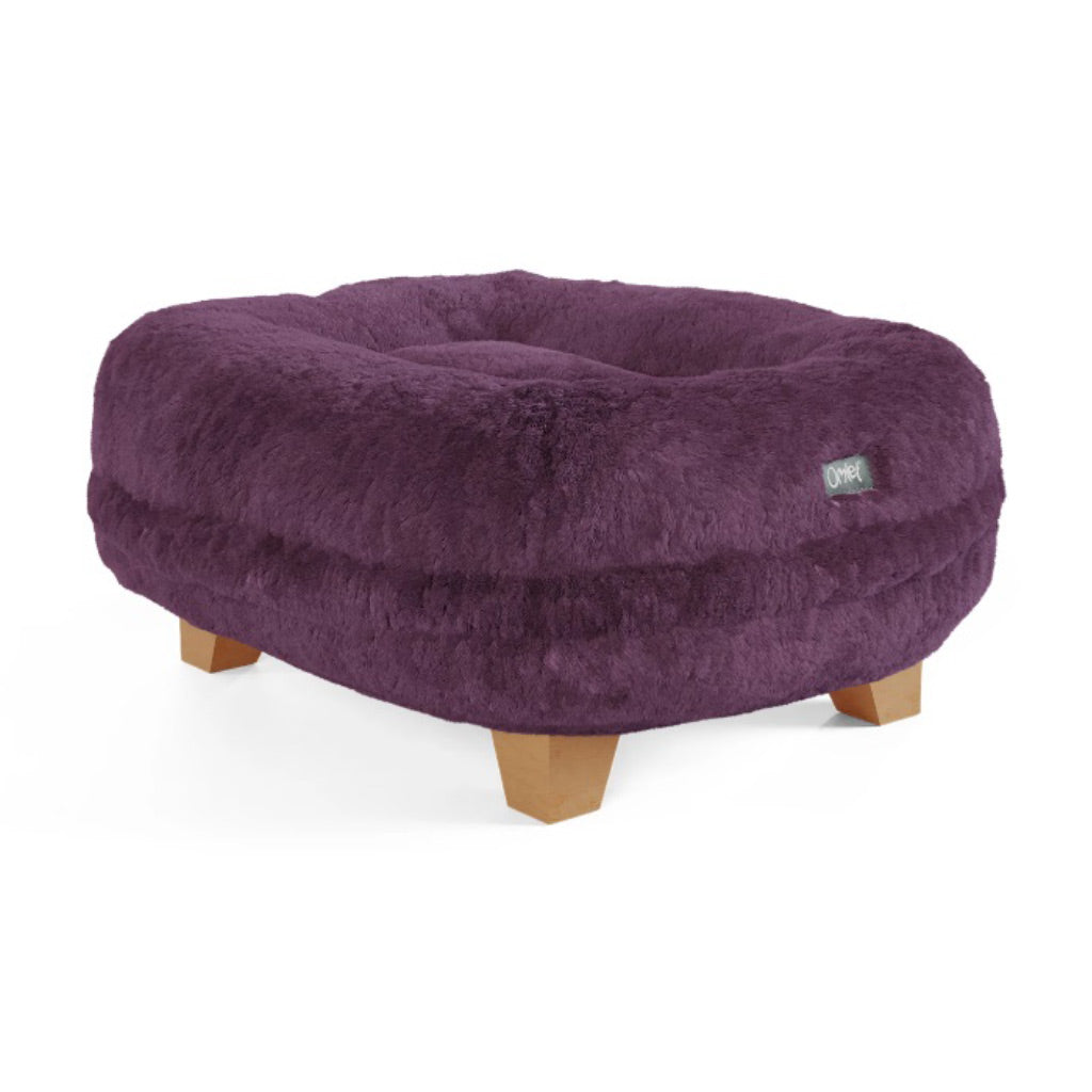 Maya Donut Cat Bed Fig Purple