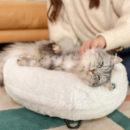 Your cat will love the Maya Donut Cat Bed