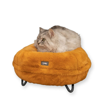 Maya Donut Cat Bed available in a range of colours with customisable feet options