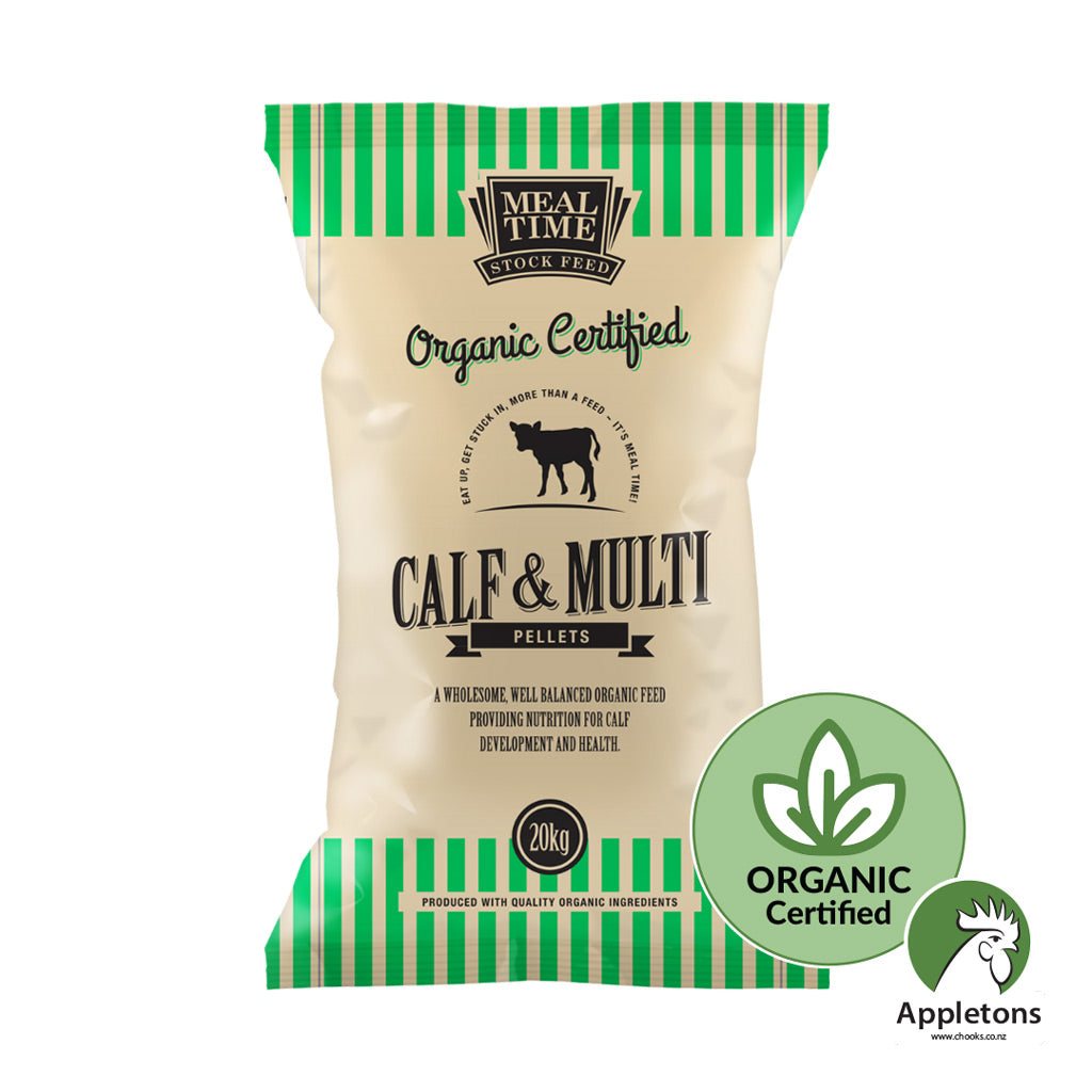 Denver Meal Time organic certified calf & multi pellets