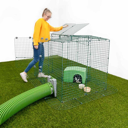 Rabbit Shelter | Zippi Available in two stunning colours: green and purple, matching the Eglu Rabbit Hutches