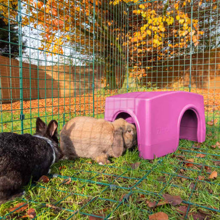Rabbit Shelter | Zippi - Available in two stunning colours: green and purple