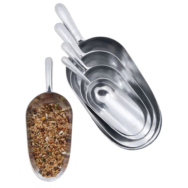 Aluminium feed scoop long-life robust