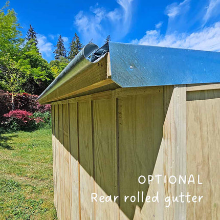 Appletons Batten Walk-In Hen House with galvanised iron roof matching flashings and optional rolled gutter