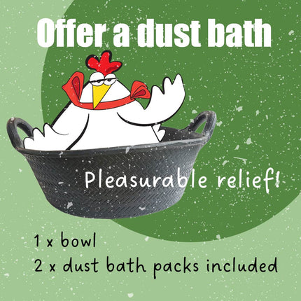 Offer your chickens a dust bath kit from Appletons