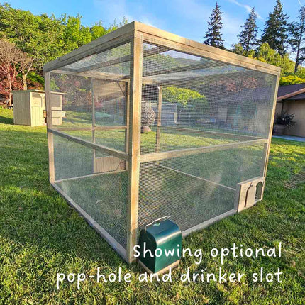 Freestanding Timber Walk-In Poultry Run fully enclosed Appletons