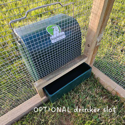 Interior close-up of the optional slot for the Appletons Easy Care Drinker