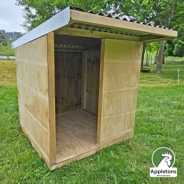 Appletons Timber Mini Animal Shelter with galvanised roof offers ideal protection from the elements