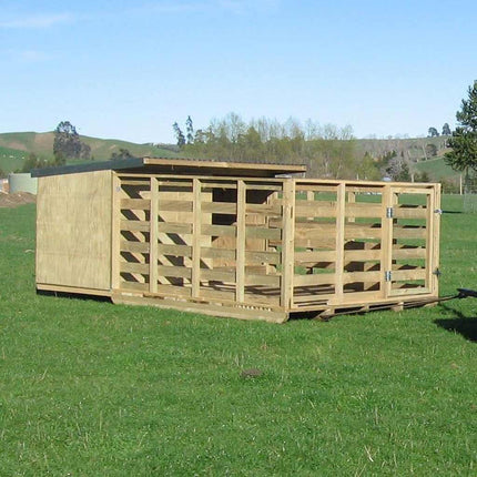 The Appletons pigsty and pen enclosure can be towed in the paddock