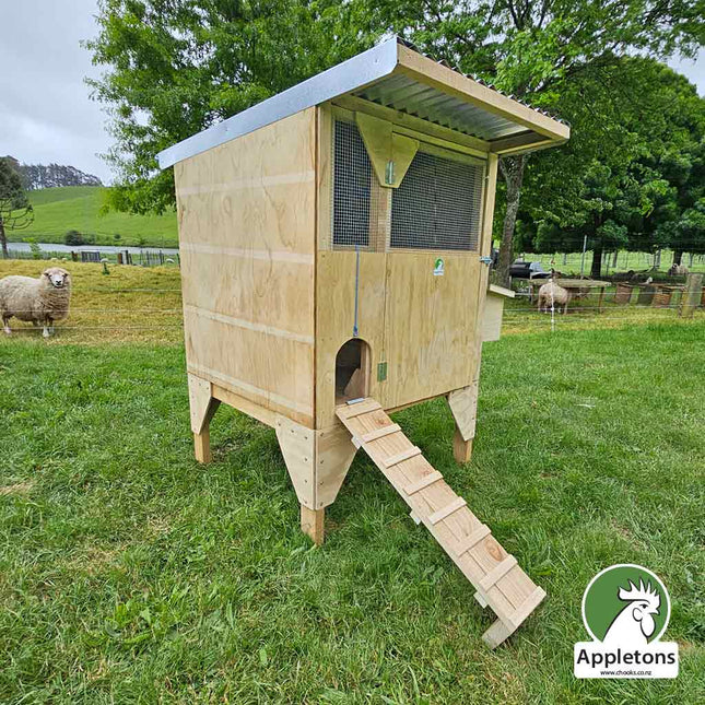Appletons Timber Raised Cubby Hen House ideal for a small flock