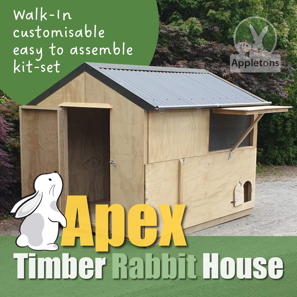 Appletons Walk-In Timber Rabbit House