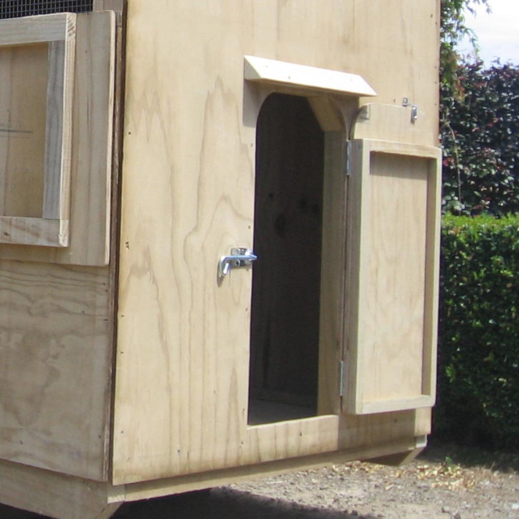 Apex Dog House with pooch friendly doggy door and human friendly walk-in door