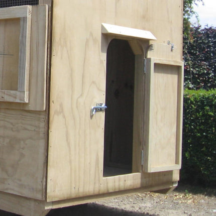 Apex Dog House with pooch friendly doggy door and human friendly walk-in door