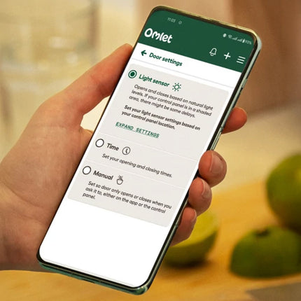 Link your smart autodoor to your phone with the Omlet smart app