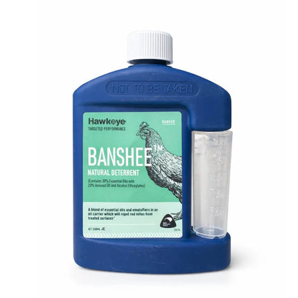 A natural solution to prevent red mite infestations in poultry sheds, coops, hutches or houses.