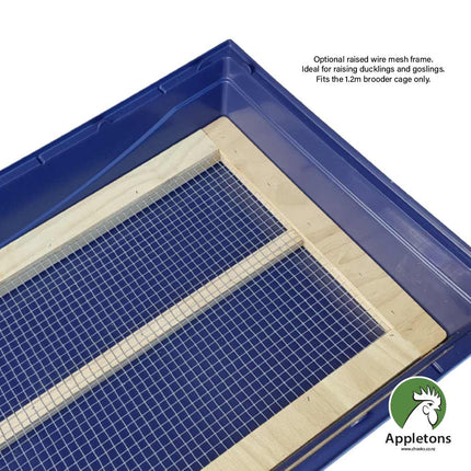 Optional raised wire mesh frame for 1.2m brooder cage